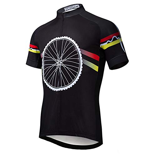 Maillot de Ciclismo temático Graffiti para Hombres, Camiseta de Bicicleta de Ciclo de Sudor de Secado rápido de Verano Jerseys de Bicicleta Todoterreno al Aire Libre Mountain Racing Ciclismo Tops