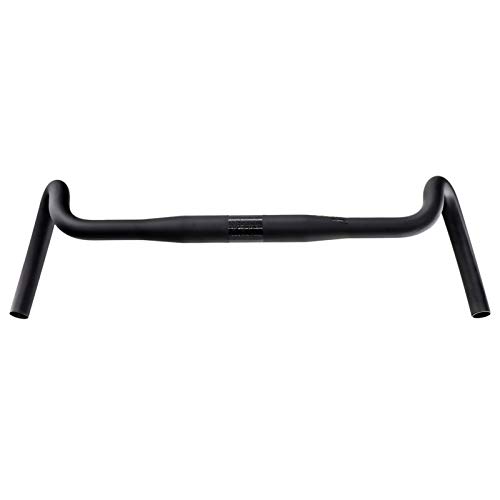 Manillar de Bicicleta Manillar Cruz Ciclo Barra de la Bici del Camino manillares de Bicicletas de Fibra de Carbono para MTB Downhill Cycling Racing (Color : Black, Size : 55.5cm)