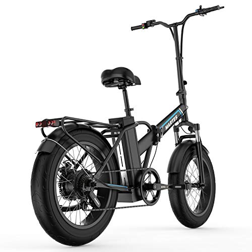 Martes Bicicleta eléctrica plegable Fat Tire 20 4" con 48V 500W 15Ah Batería de iones de litio, City Mountain Bicycle Booster 100-120KM