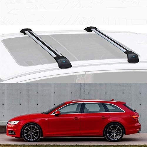 Mmhot Ajuste a Medida for Audi A4 Avant aleación de Aluminio de Barras de Techo de la Barra Cruzada del Techo de Carga Bares Compatible con A4 Avant 2013-18 (Size : For Audi A4 Avant 2018)