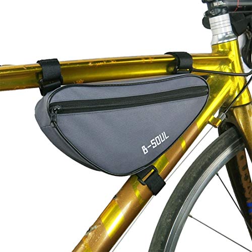 Moto tronco bolsa, Deporte al aire libre pantalla táctil del teléfono del marco delantero del bolso de la bici de montaña MTB bolsa de bolsa de sillín Montar bicicleta para viajar ( Color : Gary )
