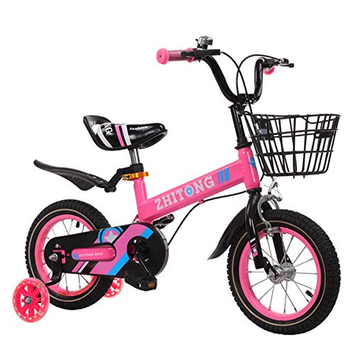 MXSXN Bicicleta para Niños Bicicletas para Niños Bicicletas De Equilibrio para Niños Premium Safety Sport Bicicleta para Niños De 2 A 9 Años 14"16" 18"Inch Edición Cruiser para Niñas,12"