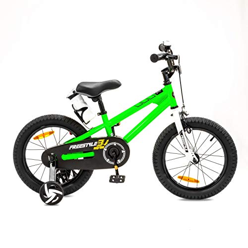 NB Parts - Bicicleta infantil para niños y niñas, BMX, a partir de 3 años, 12 pulgadas / 16 pulgadas, color verde, tamaño 16