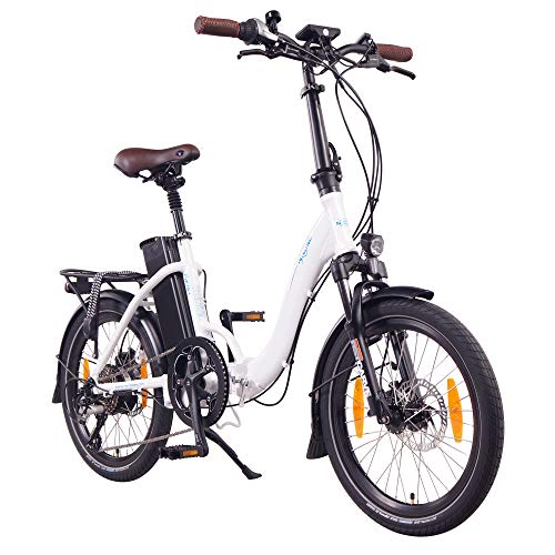 NCM Paris (+) Bicicleta eléctrica Plegable, 250W, Batteria 36V 19Ah • 684Wh, 20” (Blanco+)