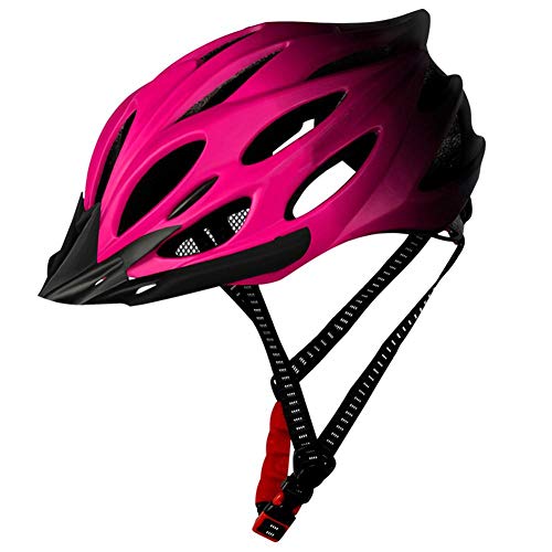 NIDONE Casco De Ciclista Hombres Mujeres, Ciclismo De Carretera Y Btt Cascos Adulto De Peso Ligero Casco De La Bici del Casco De La Bicicleta con La Luz Trasera