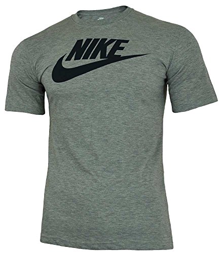Nike Tee-Futura Icon, Camiseta Para Hombre, Gris, M