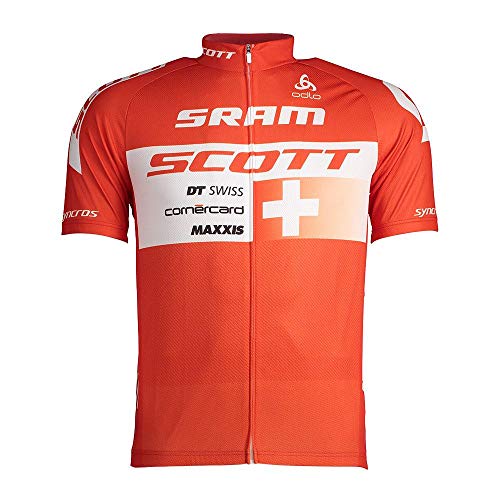 Odlo - Camisa Escocesa con Cremallera Completa para Hombre, Hombre, Color Scott Odlo Suisse 2017, tamaño Extra-Small Odlo - Camisa Escocesa con Cremallera Completa para Hombre, Hombre, Color Scott Odlo Suisse 2017, tamaño Extra-Small