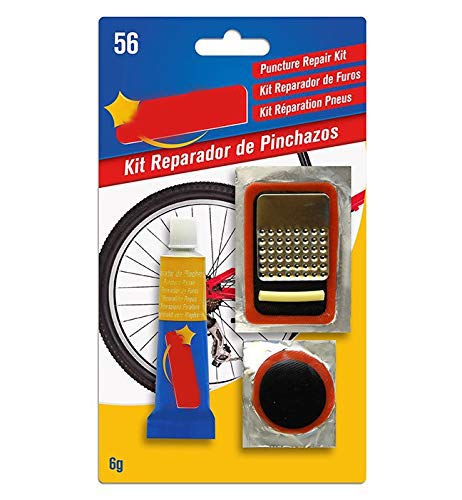 Pack 2 Kit repara pinchazos bicicleta, de gran calidad. Repara +10 pinchazos. Apto para cualquier tipo de bicicleta. Muy simple y sencillo de aplicar.