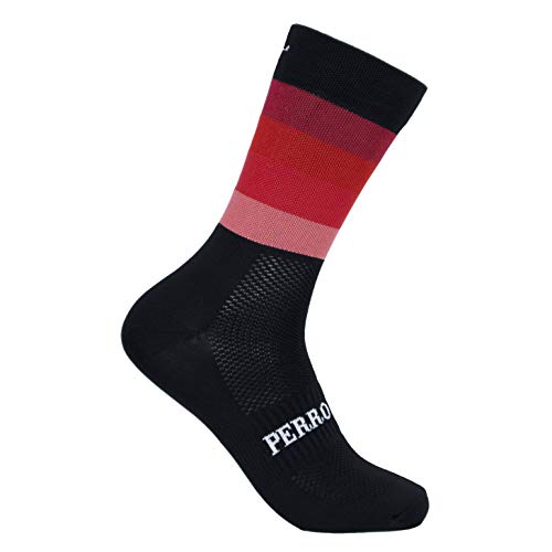 PERRO LOCO CLOTHES Calcetines de Ciclismo Edición Limitada. Hechos en España. Calcetines para Bici. (Widow Rojo, 46-48) PERRO LOCO CLOTHES Calcetines de Ciclismo Edición Limitada. Hechos en España. Calcetines para Bici. (Widow Rojo, 46-48)