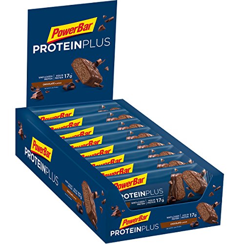 PowerBar Protein Plus 30% Chocolate 15x55g - Barra de alta Proteína + Suero y Proteína de Caseína PowerBar Protein Plus 30% Chocolate 15x55g - Barra de alta Proteína + Suero y Proteína de Caseína