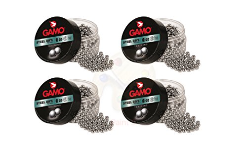 Promohobby Pack 4 latas de 500 perdigones Gamo Steel BB'S (bola de acero) 4,5mm