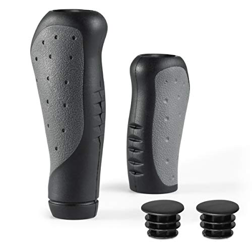 prunus Puños Bicicleta Caucho ergonómicos Antideslizantes puños para Manillar de MTB Bicicleta de montaña Mountain Bike (125mm+92mm(Grises)) prunus Puños Bicicleta Caucho ergonómicos Antideslizantes puños para Manillar de MTB Bicicleta de montaña Mountain Bike (125mm+92mm(Grises))