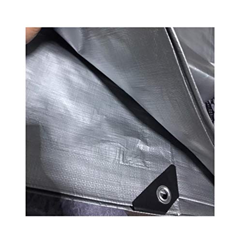 Qwhone Lona Impermeable de Protección Exterior con Cuerda, 180g/m² PVC Resistente al Agua y a los Rayos UV para para Muebles de Jardín, Camping, Piscina, Vehículos, Barcos, Coche,12x16m/39x52.4ft Qwhone Lona Impermeable de Protección Exterior con Cuerda, 180g/m² PVC Resistente al Agua y a los Rayos UV para para Muebles de Jardín, Camping, Piscina, Vehículos, Barcos, Coche,12x16m/39x52.4ft