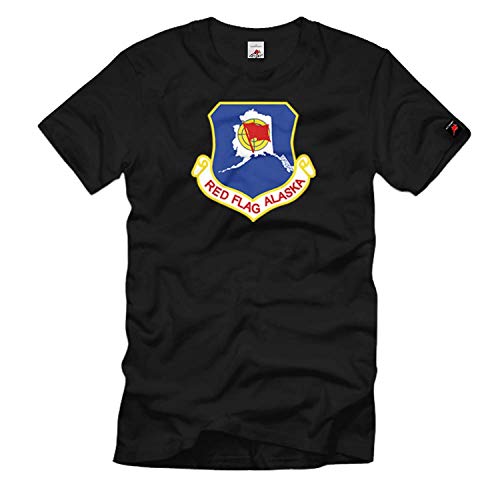 Red Flag Alaska United States Air Force eielson Air Force Base US Wappe Emblema – Camiseta # 1574 negro XXX-Large