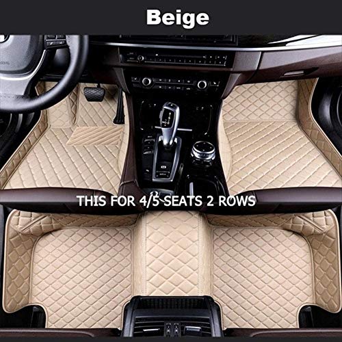 ROYAL STAR TY Accesorios Car Styling pie Mats Custom Car tapetes for Bentley Mulsanne Continental (Color Name : Beige-4/5Seat)