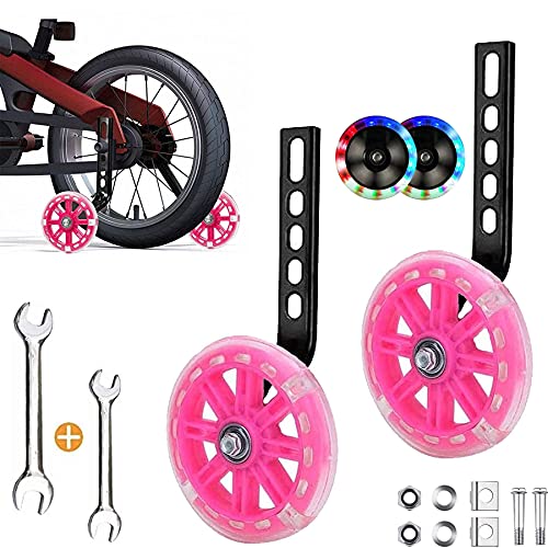 Ruedas De Entrenamiento De Bicicleta,Ruedas Estabilizadoras,Ruedas de Apoyo para Niños,Ruedas Niño Bicicleta,Ruedas de Entrenamiento Bicicleta Infantil,Estabilizador de Bicicleta (Flash-rosa claro) Ruedas De Entrenamiento De Bicicleta,Ruedas Estabilizadoras,Ruedas de Apoyo para Niños,Ruedas Niño Bicicleta,Ruedas de Entrenamiento Bicicleta Infantil,Estabilizador de Bicicleta (Flash-rosa claro)
