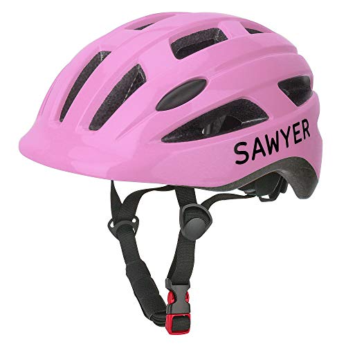 Sawyer - Casco Infantil Ajustable - Niños 2, 3, 4 y 5 Años (Rosa)