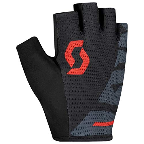 Scott Aspect Sport - Guantes de gel para bicicleta (talla XS, 7), color negro y rojo