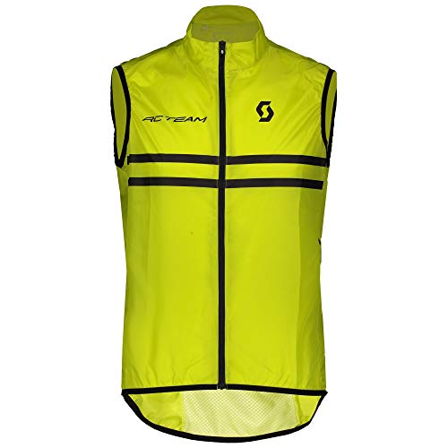 Scott RC Team 2020 - Chaleco cortavientos para bicicleta (talla M, 46/48), color amarillo y negro