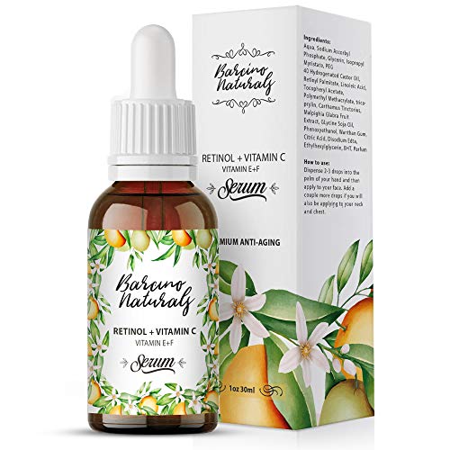 Serum Facial Retinol Vitamina C Puro Hidratante Antiedad Natural Antiarrugas Antimanchas Piel Cara Contorno de Ojos Antibolsas Antifatiga Ojeras Cuello Escote Mujer Hombre Dia Noche Vegano 30ml Serum Facial Retinol Vitamina C Puro Hidratante Antiedad Natural Antiarrugas Antimanchas Piel Cara Contorno de Ojos Antibolsas Antifatiga Ojeras Cuello Escote Mujer Hombre Dia Noche Vegano 30ml