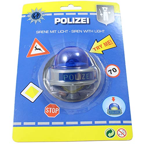 Smart Planet Timbre para bicicleta, diseño de sirena de policía Smart Planet Timbre para bicicleta, diseño de sirena de policía