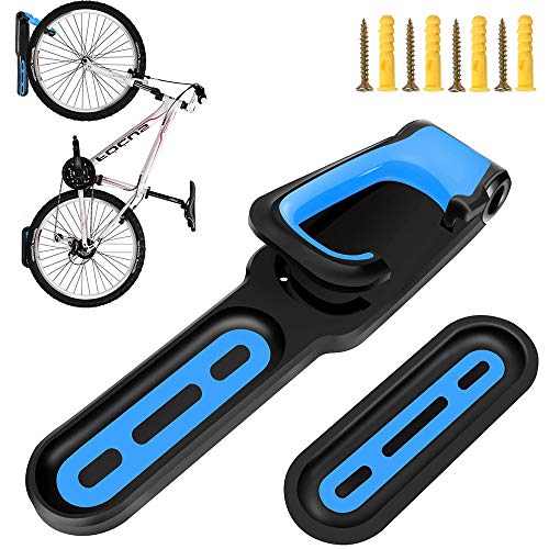 Soporte de Pared para Bicicleta, Gancho para Colgar Bicicleta Pared, Soporta Hasta 18kg Cada Uno, Ajustable Soporte Vertical Pared Percha de Bicicleta para Exhibición Bicicletas (Estilo B)