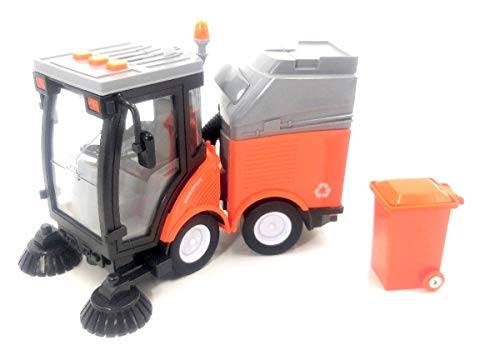 Sweeper Camión barredora de Servicios de la Ciudad Viene con Cubo de Basura. Reciclaje de vagones. Edades 3+