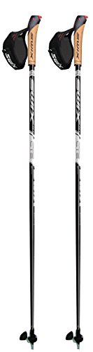 Swix bastones de nordic walking CT2 NW860 con Twist & Go puntas Negro negro, blanco Talla:115