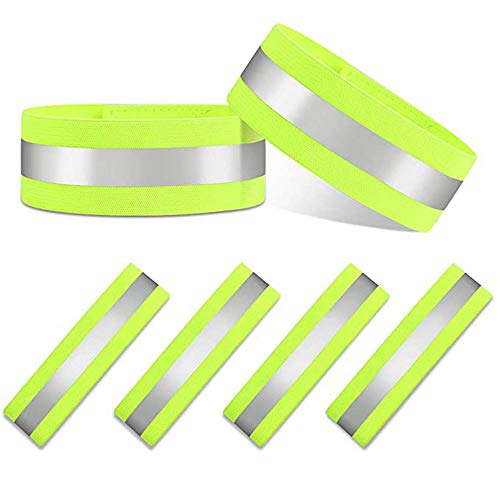 sylbx Un Conjunto de 6 Pulseras Reflectantes Brazalete Reflectante de Seguridad de Alta Visibilidad Adecuado para Corredores al Aire Libre, Correr Ciclismo Senderismo Montar en Motocicleta(Verde) sylbx Un Conjunto de 6 Pulseras Reflectantes Brazalete Reflectante de Seguridad de Alta Visibilidad Adecuado para Corredores al Aire Libre, Correr Ciclismo Senderismo Montar en Motocicleta(Verde)