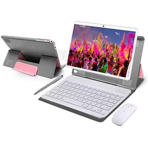 Tablet 10 Pulgadas 4GB de RAM 64GB de ROM Android 10 Certificado por Google GMS Tablet PC Baratas y Buenas Batería 8000mAh Quad Core Dual SIM 8MP Cámara Netflix WiFi Type-C Bluetooth GPS OTG(Rosa) Tablet 10 Pulgadas 4GB de RAM 64GB de ROM Android 10 Certificado por Google GMS Tablet PC Baratas y Buenas Batería 8000mAh Quad Core Dual SIM 8MP Cámara Netflix WiFi Type-C Bluetooth GPS OTG(Rosa)