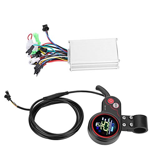 Tbest Controlador de Velocidad de Bicicleta Eléctrica, Controlador de Motor sin Escobillas Pantalla con Palanca de Cambios para Bicicleta Eléctrica y Scooter Ebike(36V) Tbest Controlador de Velocidad de Bicicleta Eléctrica, Controlador de Motor sin Escobillas Pantalla con Palanca de Cambios para Bicicleta Eléctrica y Scooter Ebike(36V)