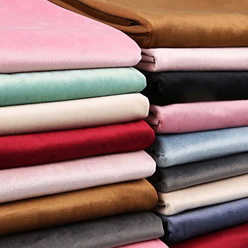 Tela de Terciopelo Grueso Velvet Fabric para DIY Ropa Cortina Almohada Sofá Coser Tela (Rosa Oscuro, Vendido por Metro)