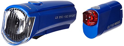 Trelock LS350 I-go Sport + LS710 Reego - Juego de Luces para Bicicleta - Azul 2018