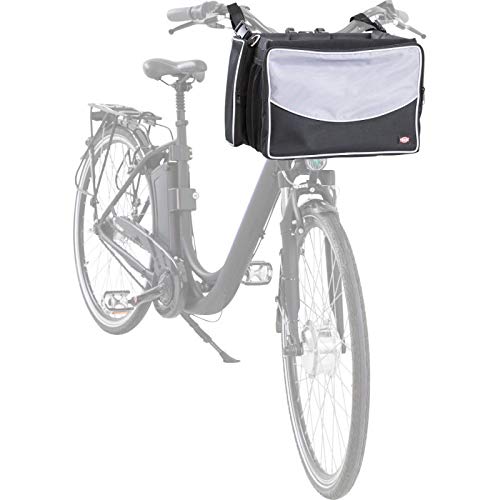 TRIXIE Caja Frontal para Bicicletas, 41 x 26 x 26 cm, Negro/Gris, 2,82 kg