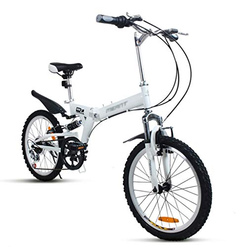 TYPO Bicicleta Plegable Bicicleta de Velocidad Variable? Bicicleta de montaña para Adultos para niños Bicicleta de Carretera para Estudiantes Bicicletas de Pedal para Hombres y Mujeres (Color: Bl
