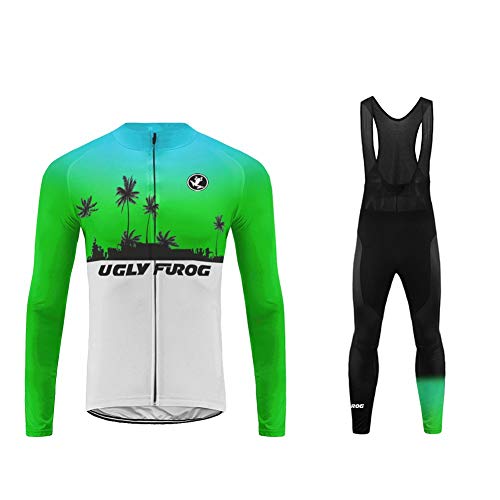 Uglyfrog CXHB08 - Maillot de ciclismo para hombre, de manga larga, para bicicleta de carretera, ideal para invierno, Hombre, color Color 24, tamaño Size XXX-Large