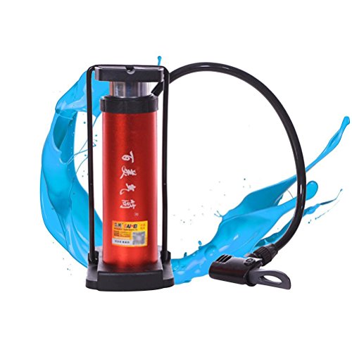 UKCOCO Bomba de piso para bicicleta, aleación de aluminio de alto volumen Bomba de aire para bicicleta portátil mini para carretera Mountain Bike Compatible con válvulas Presta y Schrader UKCOCO Bomba de piso para bicicleta, aleación de aluminio de alto volumen Bomba de aire para bicicleta portátil mini para carretera Mountain Bike Compatible con válvulas Presta y Schrader