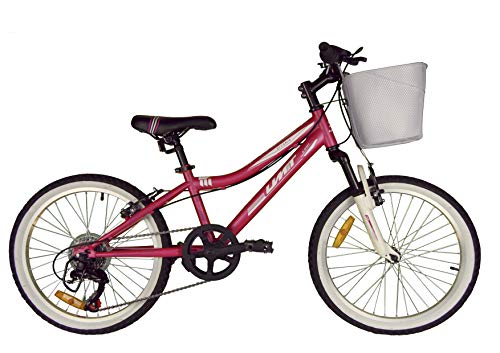 Umit 20" Diana Bicicleta Pulgadas con Cambio y Suspension, Unisex niños, Rosa