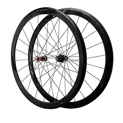 VDSOIUTYHFV Juego Ruedas Bicicleta Carretera 700C Llanta Bicicleta Doble Pared 40mm 8-11 Velocidad Freno Llanta Fibra Carbon Casete Cubo Rodamiento Sellado QR VDSOIUTYHFV Juego Ruedas Bicicleta Carretera 700C Llanta Bicicleta Doble Pared 40mm 8-11 Velocidad Freno Llanta Fibra Carbon Casete Cubo Rodamiento Sellado QR