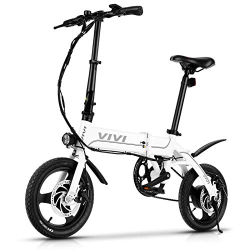 VIVI Bicicleta Eléctrica Plegable, 14" Bici Electrica 350W Urbana E-Bike Bicicletas Eléctricas con Batería Extraíble De 7,8Ah, 3 Modos de Trabajo VIVI Bicicleta Eléctrica Plegable, 14" Bici Electrica 350W Urbana E-Bike Bicicletas Eléctricas con Batería Extraíble De 7,8Ah, 3 Modos de Trabajo