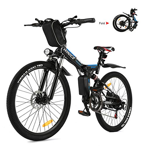 Vivi Bicicleta Eléctrica Plegable, 26" Bicicleta Montaña Adulto, Bicicleta Electrica Montaña, 250W Bicicletas Eléctricas con Batería Extraíble De 8Ah, Profesional 21 Velocidades, Doble Suspension Vivi Bicicleta Eléctrica Plegable, 26" Bicicleta Montaña Adulto, Bicicleta Electrica Montaña, 250W Bicicletas Eléctricas con Batería Extraíble De 8Ah, Profesional 21 Velocidades, Doble Suspension