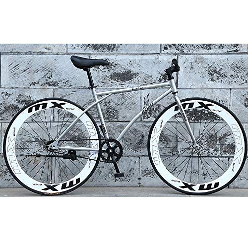 YXWJ 26 Pulgadas camino de la bicicleta de la bici for las mujeres de Estudiantes de ruedas for adultos crucero de doble freno de disco de aluminio ligero completa del marco de suspensión del camino d