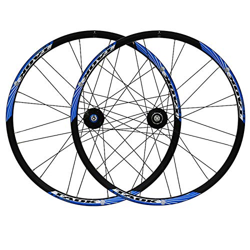 ZNND Juego Ruedas Bicicleta, 26 Pulgadas Ruedas Bici, Freno De Disco Liberación Rápida Cubo Aleación Borde Doble Capa por Rueda Libre De 7/8/9 Velocidades (Color : Blue) ZNND Juego Ruedas Bicicleta, 26 Pulgadas Ruedas Bici, Freno De Disco Liberación Rápida Cubo Aleación Borde Doble Capa por Rueda Libre De 7/8/9 Velocidades (Color : Blue)