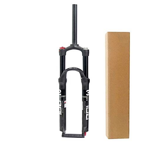 ZPPZYE Horquilla de Suspensión MTB Rojo 26/27,5/29 Pulgadas, Aleación Aluminio Horquillas Control Hombros 1-1/8" Amortiguadora Bici 120 mm (Color : Black, Size : 26 Inch)