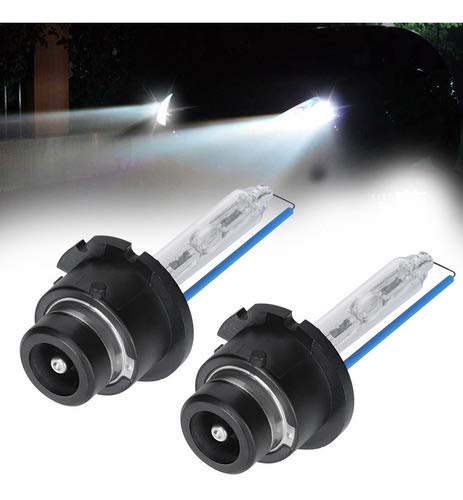 2x D2S Bombilla Xenon HID Lámpara 35w 8000K recambio Faros Delanteros Luces de coche Blanco Reemplazo