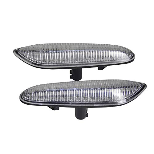2x LED LUCES INTERMITENTES DINAMICOS LATERALES LENTE CLARA REEMPLAZO E36 E46 E53 E83 E84 E90 E91 E92 E93 X1 X3 X5 E4 MOT TÜV ITV