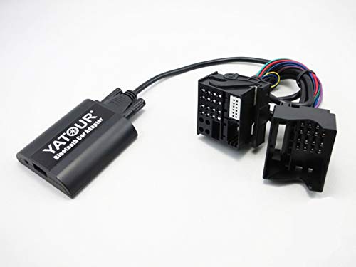 Adaptador de Bluetooth para coche BMW, estéreo AUX manos libres con carga USB y de audio 3,5 mm para BMW Flat 40 Pin X5 X3 E46 Z4 1994-2006,Ranger Rover sin navi (BMW2)