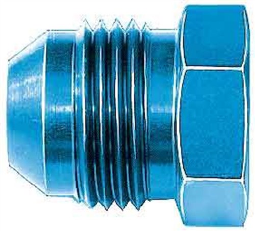 Aeroquip fbm3715 Flare enchufe -08 un Dash tamaño azul de aluminio anodizado bulk se envía Flare enchufe