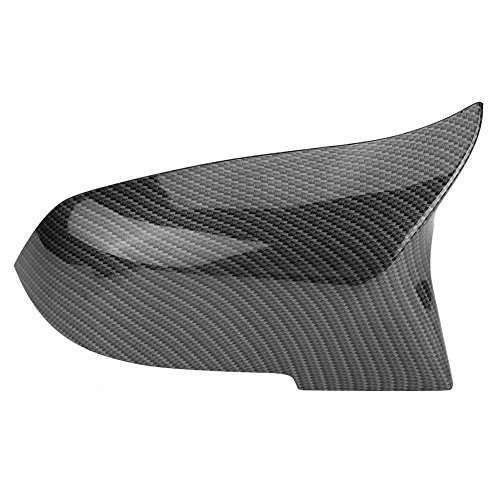 Akozon 1 par tapa de la cubierta del espejo retrovisor Diseño de textura de fibra de carbono para 220i 328i 420i F20 F21 F22 F30 F32 F33 F36 X1 E84 (izquierda y derecha)