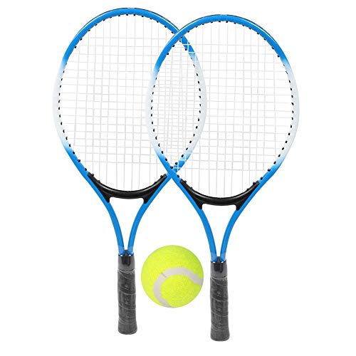 Alomejor Raqueta de Tenis para NiñOs Set de Tenis para NiñOs Incluye Bolsa Y Bolas para NiñOs NiñAs(Azul)